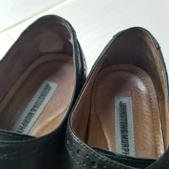 Johnston & Murphy Conard Double  Monk Strap Black Oxford Dress Shoes 10.5 - Picture 5 of 16